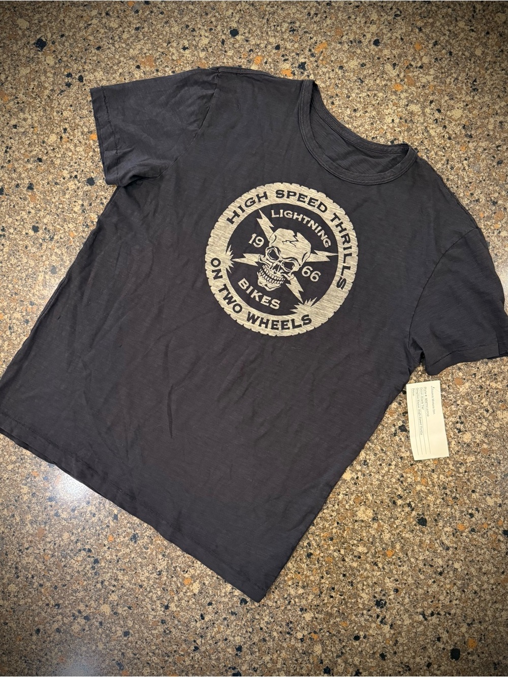 Johnson Motors “Lightning Bikes” vintage slub moto tee. NWT